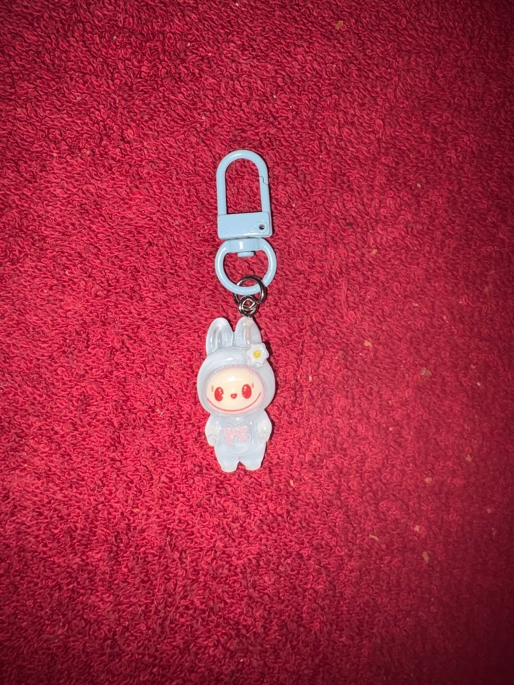 Labubu Cute Kids Keychain Set - Green, Blue, Orange, yellow, purple.